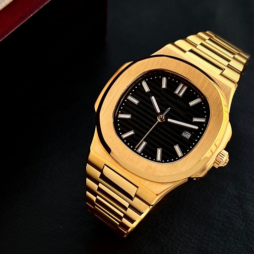 Golden Strap Metal Watch | Metal Strap Golden Watch